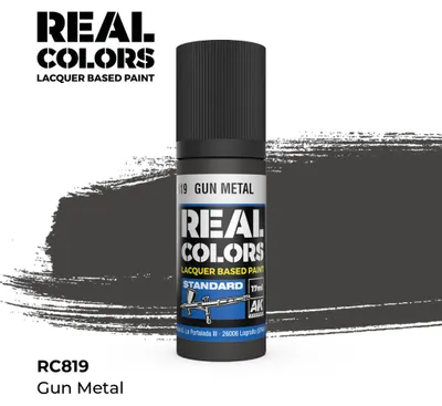 Obrázok produktu pre AK Interactive S.L. AK-RC819 REAL COLORS: Gun Metal 17 ml