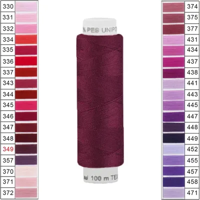 100m / 1 Spule Unipoly 120 TEX14x2 Polyester dunkellila