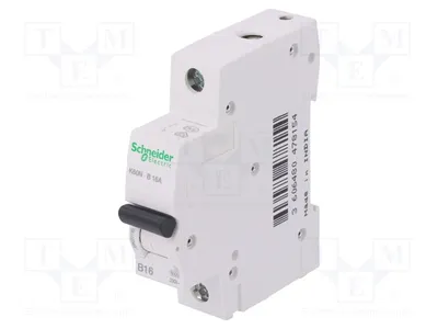 Image de 1 x 230/400 VAC, 1 pôle, DIN, In = 16 A, Caractéristique : B, A9K01116, Disjoncteur de surcharge