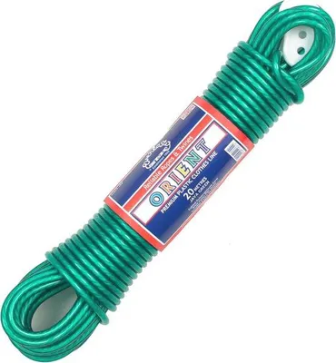 Produktbild von Robuste 30m PVC Wäscheleine - 4,8mm Dicke - Grün