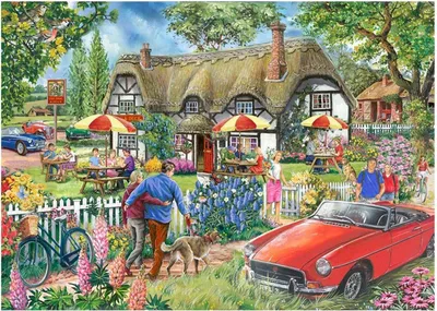 Produktbild von House of Puzzles Puzzle Country Pub 500 XL Teile Erwachsene Puzzle