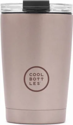 Produktbild von Cool Bottles Edelstahl Thermobecher Metallic 330 ml - rosa