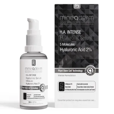 Produktbild von AKS Cosmetics GmbH H.A. INTENSE Feuchtigkeitspflege Gesichtsserum, 30 ml, 2 % Hyaluronsäure, Anti-Aging, 5-fach Hyaluron Komplex, pflanzliche Stammzelltechnologie
