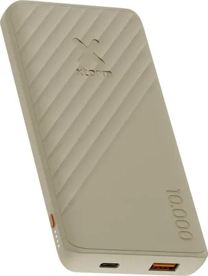 Produktbild von Xtorm 15W FastCharge Go2 Powerbank 10.000 - Lehm, 10000 mAh, Lithium Polymer (LiPo), Beige
