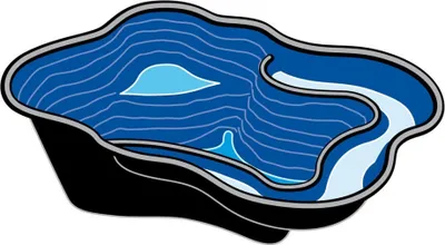 Produktbild von Ubbink IRIS SII - Fertigteich - HDPE, Fassungsvermögen 240 l