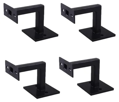Imagen del producto de 4 soportes s para barandillas de escaleras, aptos para madera y metal