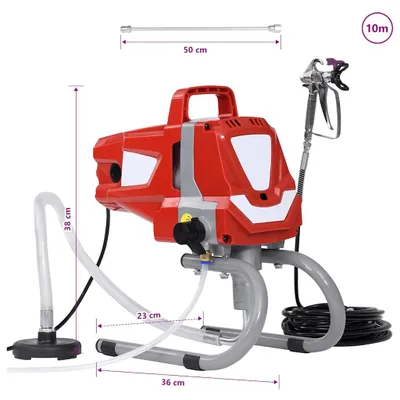 Produktbild von vidaXL Farbsprühsystem Airless Hochdruck 1010 W