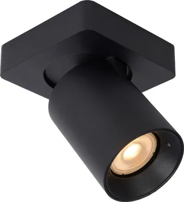 Produktbild von Spot Strahler Aluminium GU10 verstellbar B: 10 cm Schwarz warmweißes Licht 2200 K 320 lm Modern