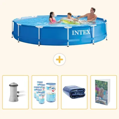 Immagine prodotto di Piscina fuori terra a struttura - 366x76 cm - 5 pezzi - SCB102