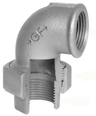 Productafbeelding van Georg Fischer bochtstuk, model "kniehollander", 3/4 inch, zwart, 1 stuk.
