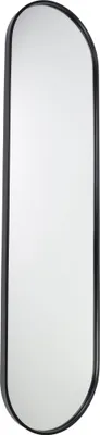 Produktbild von Fragix Boston Ganzkörperspiegel Oval - Schwarz - Metall - 150x40