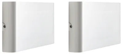 Produktbild von BELIANI LED Außenwandleuchte 2er Set Weiß Metall Matt Modernes Design für Haustür Terrasse Garten Outdoor Wandlampe