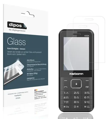 Immagine prodotto di 2x Pellicola Protettiva per Karbonn KX24 Protezione opaco Vetro Flessibile 9H dipos