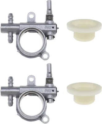 Kettensäge Ölpumpe mit Schneckenantrieb - Kompatibel mit 25CC/38CC Kettensägen - 2 Stück