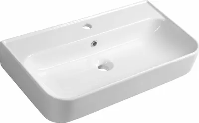 Immagine prodotto di Sapho Isvea - Lavabo Sistema U, 700x380 mm, con 1 foro per rubinetto, bianco 10PL53070