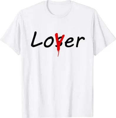 Produktbild von It - "Loser Lover" T-Shirt für Herren BI804 (XL) (Weiß)
