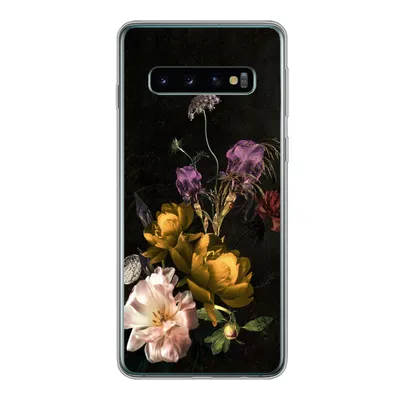 Produktbild von MuchoWow® Handyhülle Schutzhülle Hülle für Samsung Galaxy S10 Blumen - Muster - Pflanzen Silikon Softcase Handy Hülle - Handytasche