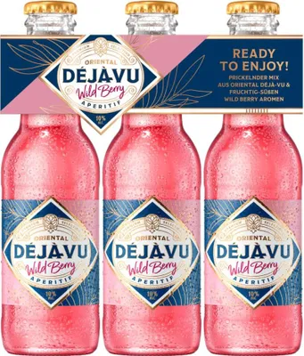 Produktbild von Oriental Déjàvu Wild Berry Aperitif – 3er-Pack 10% Vol. - 3 x 200 ml- [Enthält Sulfite]