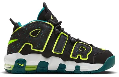 Produktbild von Nike Air More Uptempo Low Black Geode Teal (GS) - EU 36.5