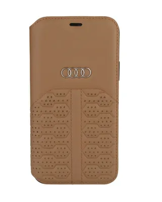 Image de Housse pour iPhone 12, 12 Pro Housse de protection Porte-cartes Portefeuille Audi A6 Cuir