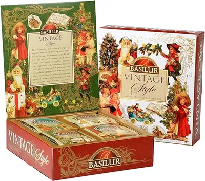 Produktbild von BASILUR Vintage Assorted Schwarzer & Grüner Tee 40 Gastro Teebeutel