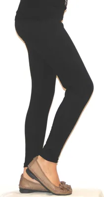 Produktbild von Kinder Mädchen Leggings lang blickdicht aus Baumwolle Hose   Schwarz  146
