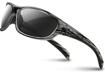 Produktbild von Sportbrille polarisiert TR90 UV400 für Damen Herren Blackgrey