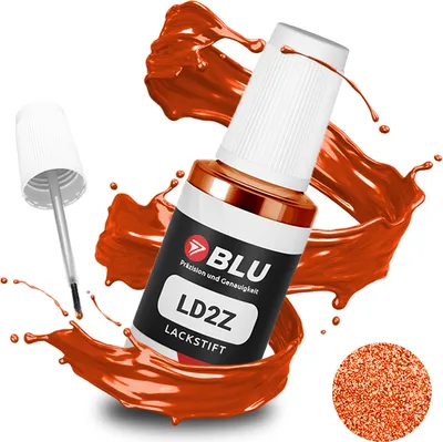 Produktbild von BLU Auto Lackstift Orange kompatibel für Volkswagen LD2Z Hot Orange | Auto Lack Reparatur Ausbesserungslack