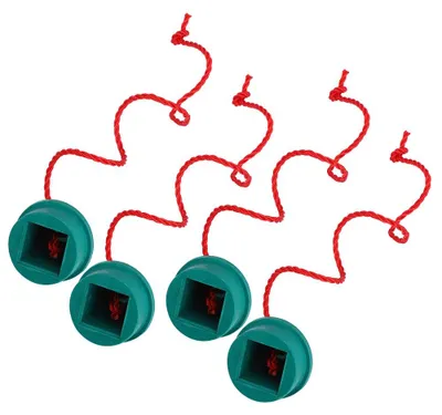 Produktbild von 4 Stück Billardkreidehalter, grün, Gummiball für Billardtisch