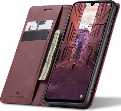 Obrázok produktu pre SPACECASE Peňaženkové flipové puzdro pre Huawei P30 Lite Red