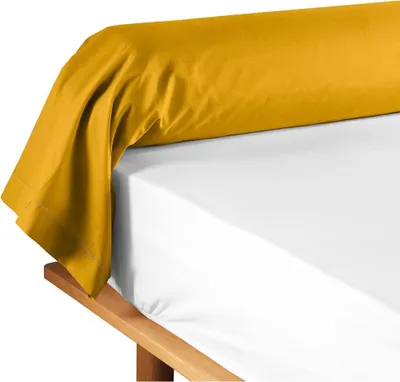 Image de Taie d'oreiller - Douceur d'Intérieur - LINA - Coton - 185 x 85 cm - jaune