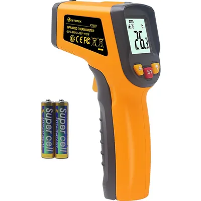 Produktbild von Ketotek -Infrarot -Thermometer FDA Digitalpistole -50 ° C -600 (-58-1112), Gelb, Gelb