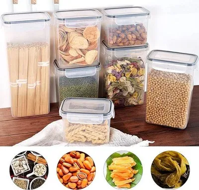 Produktbild von Küchen-Opferboxen 14-teilig, BPA-frei, Plastik, für Pasta, Mehl