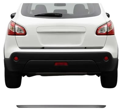 Image de Garniture de Hayon Coffre pour Nissan Qashqai 2014-2021 acier inox foncé