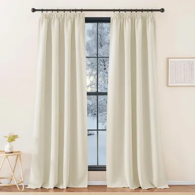 Obrázek produktu pro Termoizolační závěs pro ochranu před chladem, neprůhledný, světle béžový, 260 x 140 cm (balení po 2 kusech)