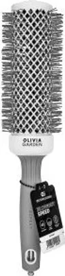 Produktbild von Olivia Garden Expert Blowout Speed Round Brush Wavy Bristles White & Grey 45 mm Haarbürste