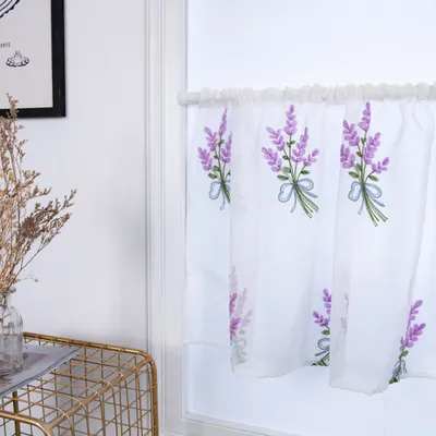 Produktbild von Transparente Fenster Gaze Bunte Dekorative Vorhang Home Hochzeit Dekoration