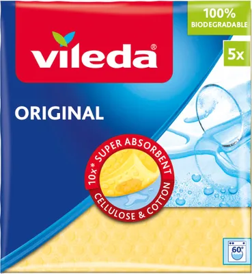 Produktbild von vileda ORIGINAL Schwammtücher, 5 Tücher