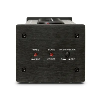 Produktbild von Dynavox HiFi-Netzfilter X2000, Mehrfach-Steckdose mit 5 Steckplätzen, mit LED-Kontrollleuchte für korrekte Phasenlage und Master-Slave Funktion, Schwarz