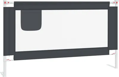 Produktbild von vidaXL Kleinkind-Bettschutzgitter Dunkelgrau 140x25 cm Stoff