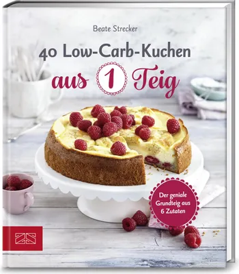 Produktbild von 40 Low-Carb-Kuchen aus 1 Teig