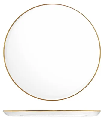 Produktbild von H&H Versailles Glas-Servierplatte mit Goldrand cm33
