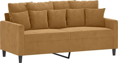 Produktbild von vidaXL 2-Sitzer-Sofa Braun 140 cm Samt