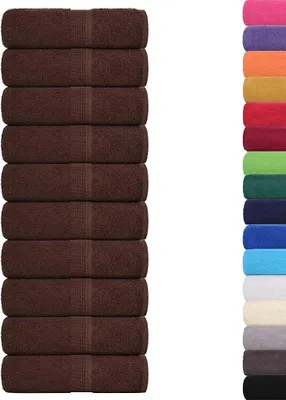 Image de vidaXL Lingettes FROGN, 10 pièces, marron, 30 x 30 cm, 360 g/m²