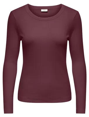 Produktbild von JDYLUCKY L/S O NECK NEW TOP JRS NOO Windsor Wine XS