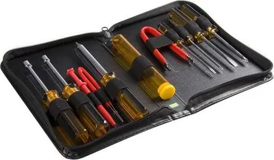 Image de StarTech.com Kit d'outils informatiques pour la réparation de l'ordinateur - PC Tool Kit - Kit d'outils, jaune, noir