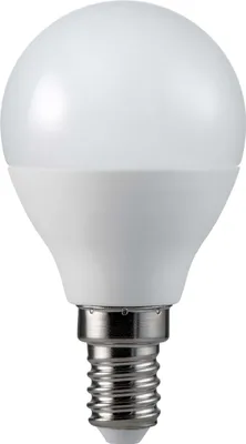 A single LED light bulb against a white background.