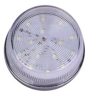Produktbild von LED Signalleuchte, blinkend, ø70mm, 12V DC - Farbe: weiß