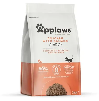 Obrázok produktu pre Applaws 4023, Dospelý, Akékoľvek plemeno, Kuracie mäso, Losos, 2 kg