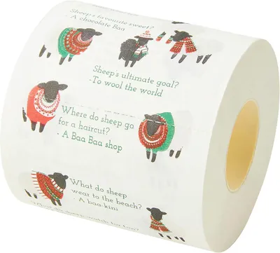 Productafbeelding van Talking Tables kersttoilettenrollen met schaap | Grappige badkameraccessoire